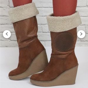 Zeric suede/leather boots